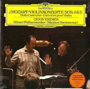 Violin Concertos Nr. 4 & 5 - Wolfgang Amadeus Mozart, Gidon Kremer, Wiener Philharmoniker, Nikolaus Harnoncourt