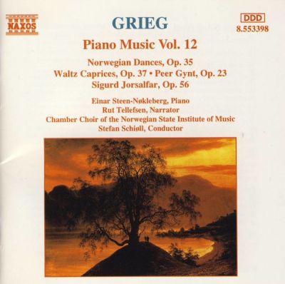 Piano Music Vol. 12 - Grieg - Einar Steen-Nøkleberg, Rut Tellefsen, Chamber Choir Of The Norwegian State Institute Of Music, Stefan Schiøll 